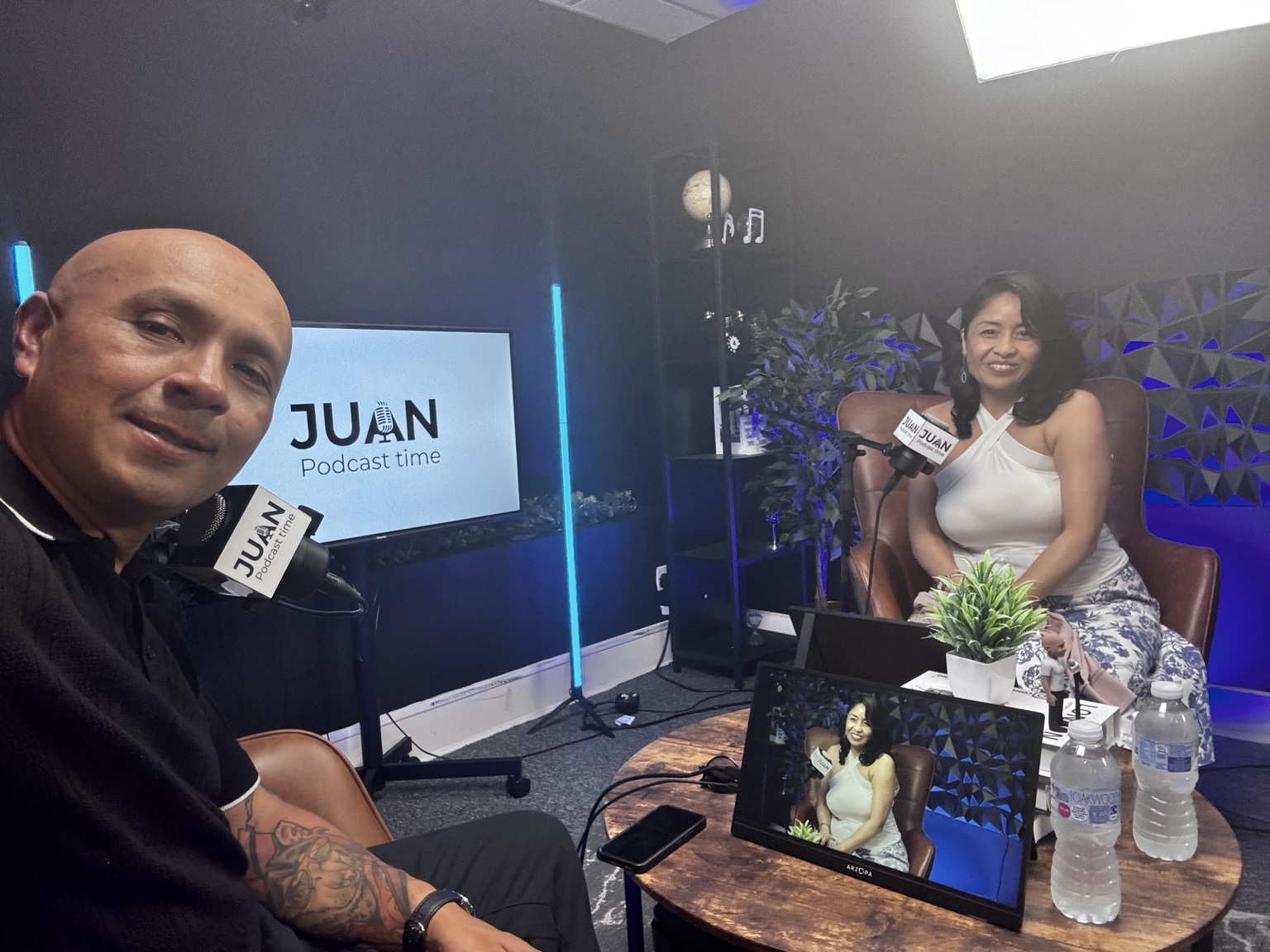 Sesión de grabación en JuanPodcastime